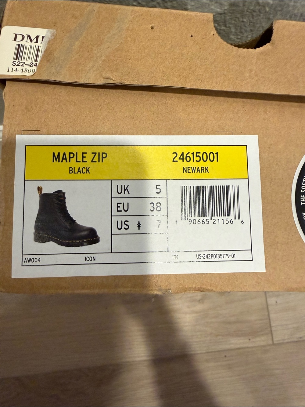 Dr. Martens Black Maple Zip Leather Boots - Men's